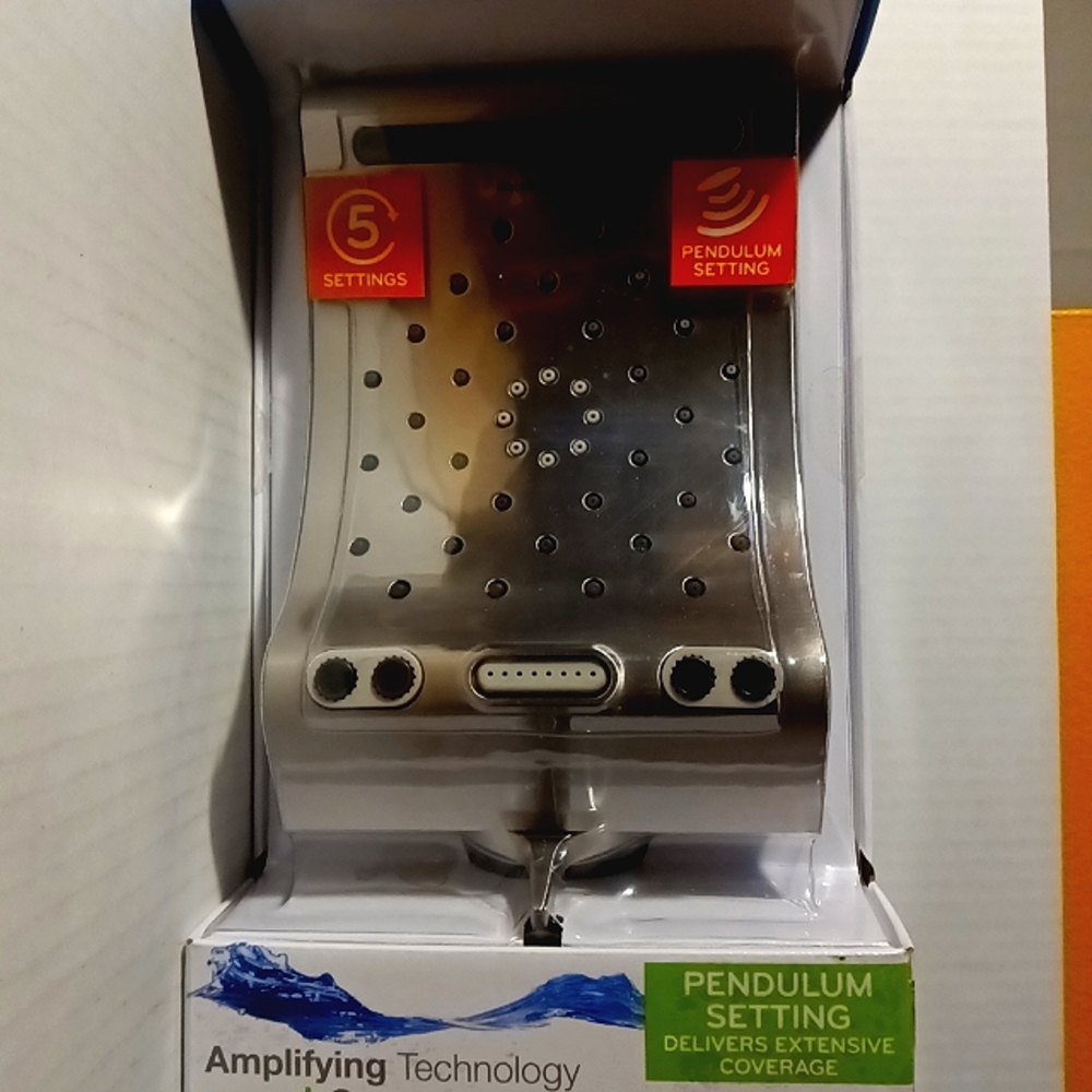 Oxygenics Pure Shower Genius Evolution Oxygen Infused Waterfall SET NICKEL S16